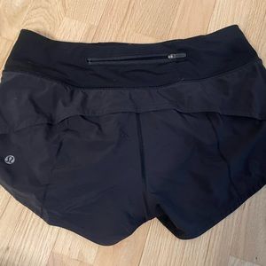 Excellent Used Condition Lululemon Speed Up Shorts Black Size 4